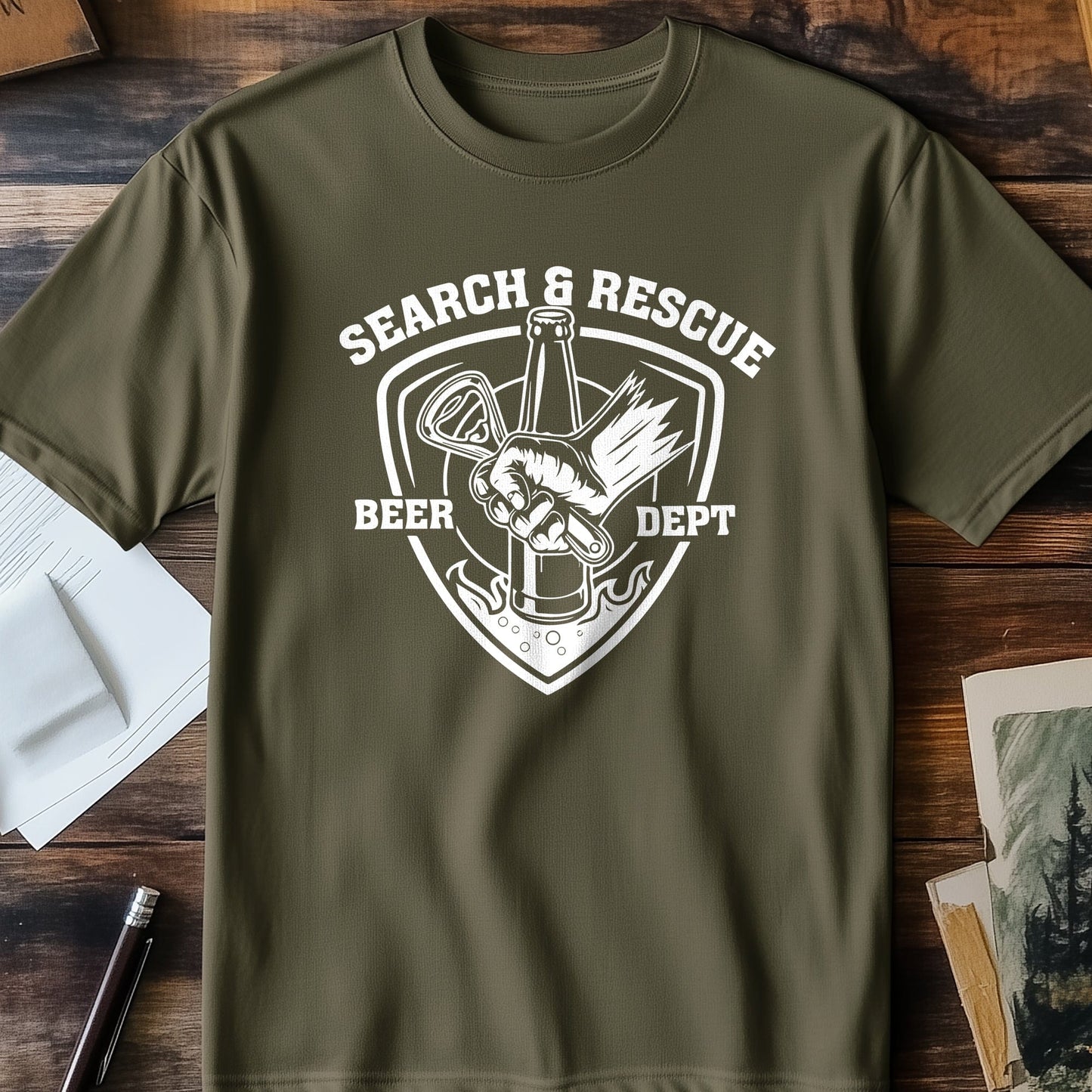 Search Rescue Beer Dept T-Shirt -