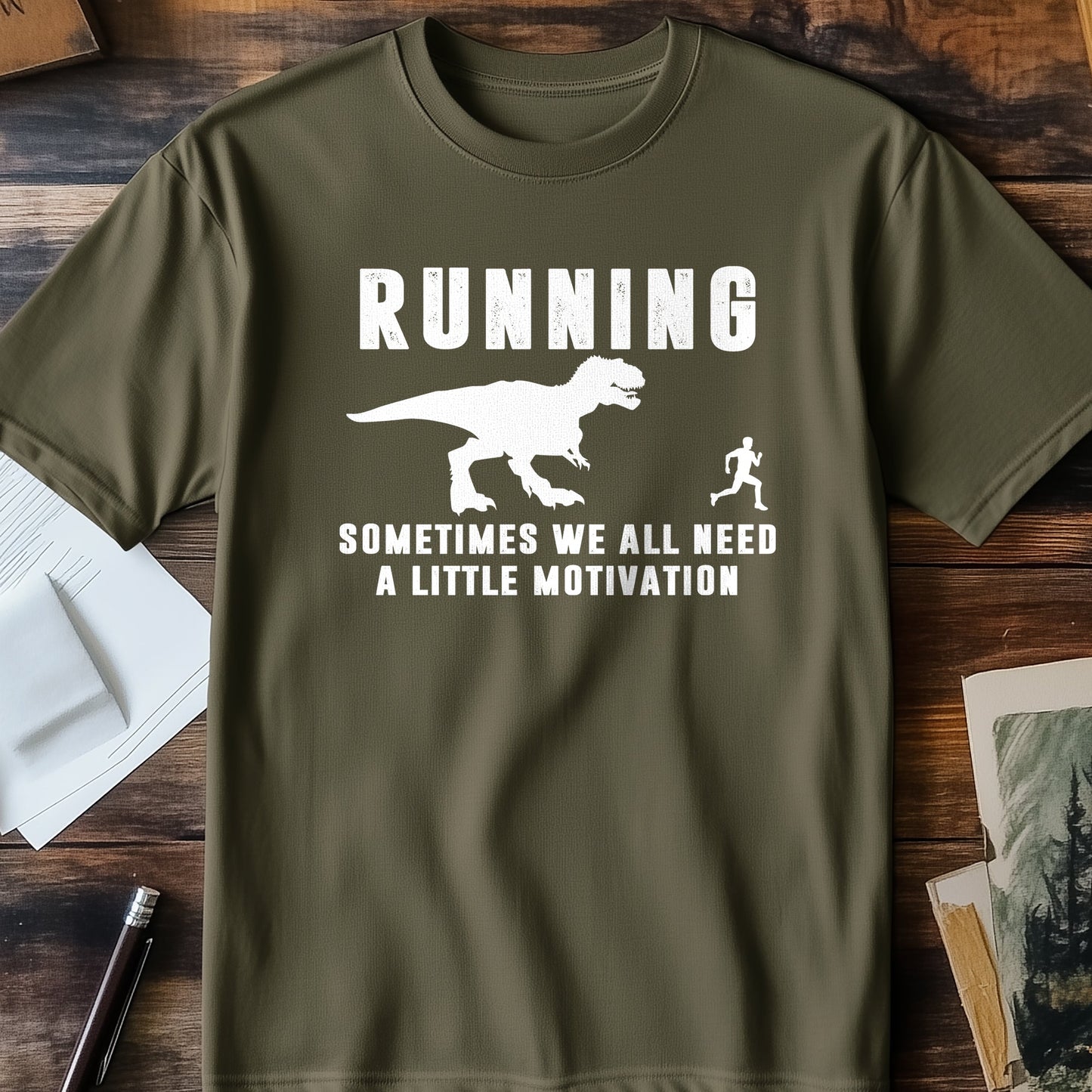 Running T-Rex T-Shirt - Hilariously