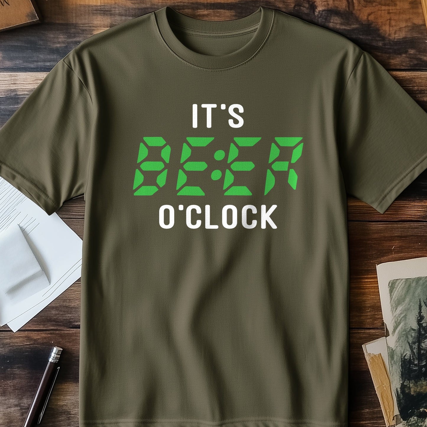 Beer-o-Clock T-Shirt ‚Äì Time to Drink