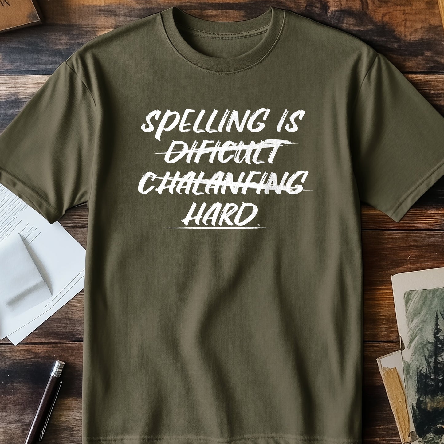 Spelling Is Hard t-shirt - Hilariously