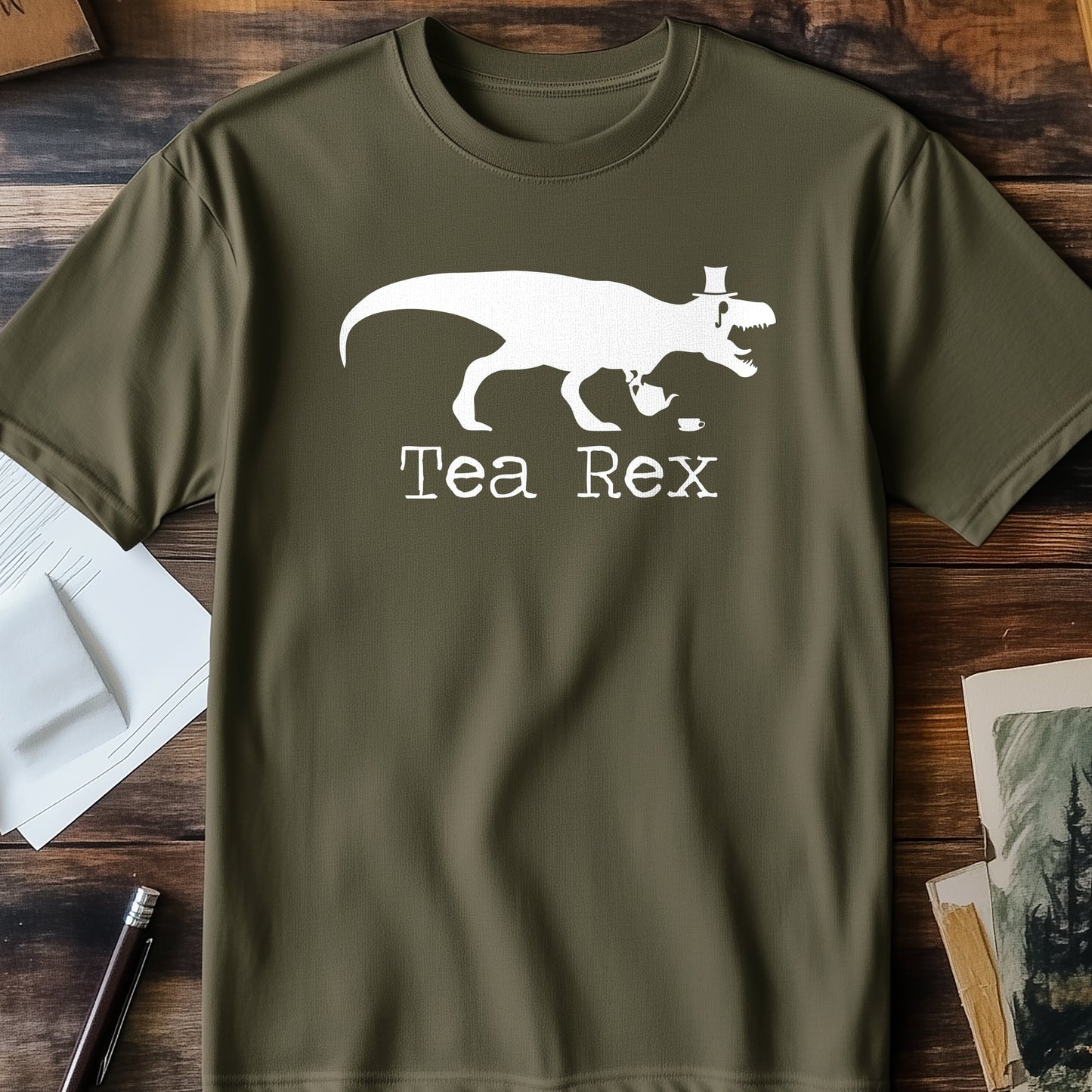 Tea Rex T-Shirt - Sip Happens!