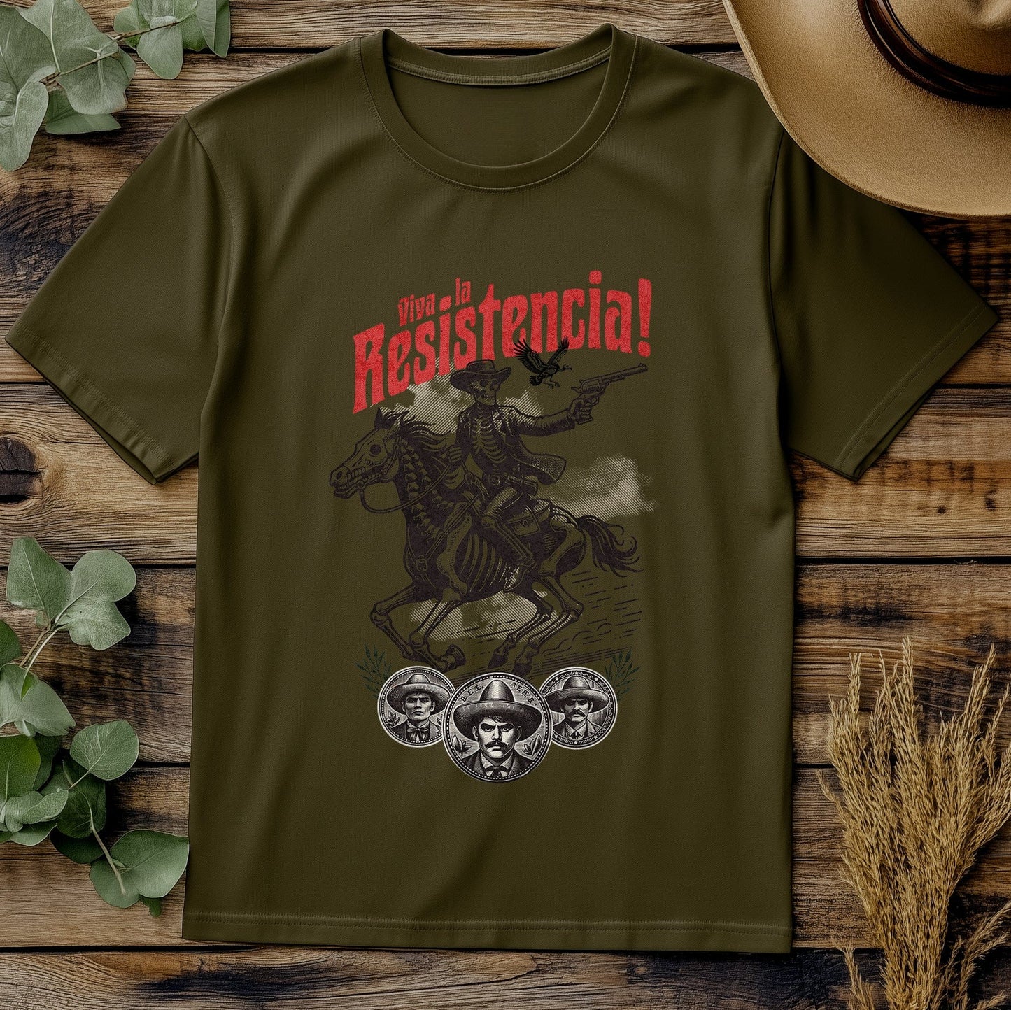 Viva La Resistencia! Cowboy on Horse T-shirt