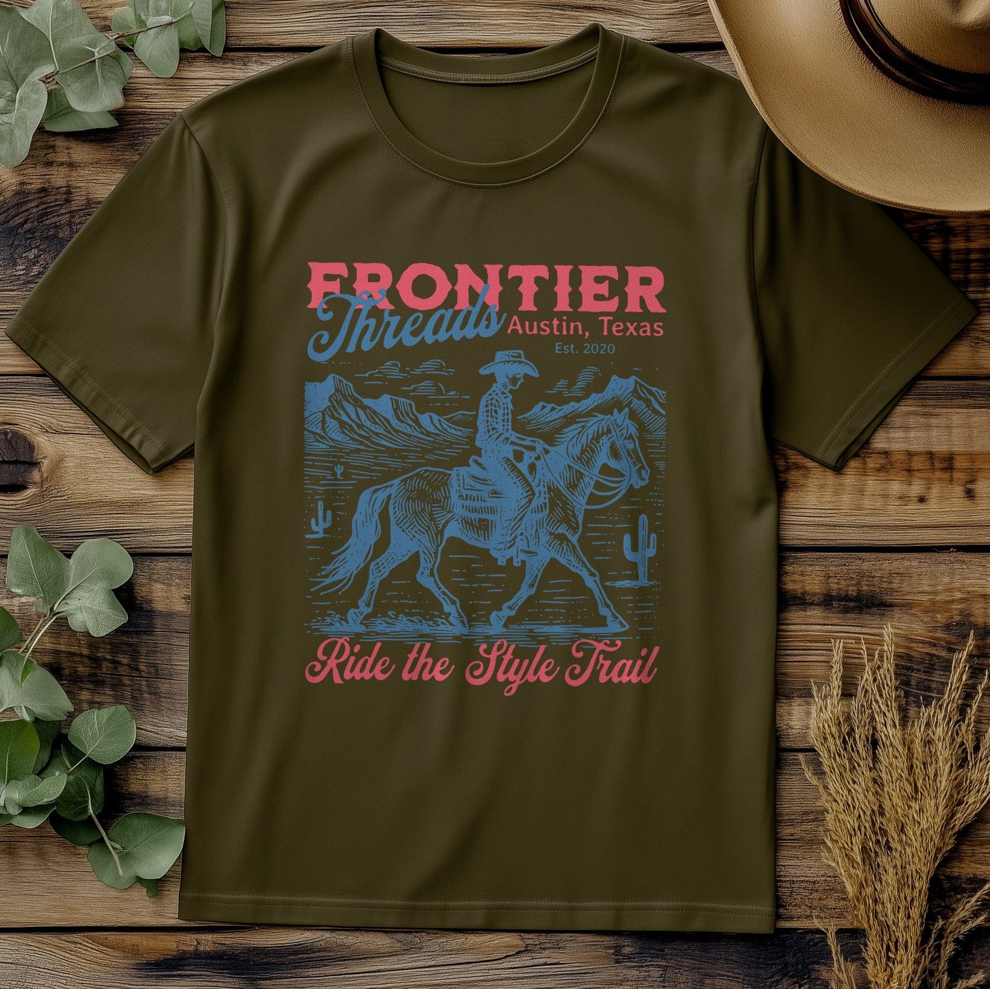 Frontier Cowboy T-Shirt - Saddle Up