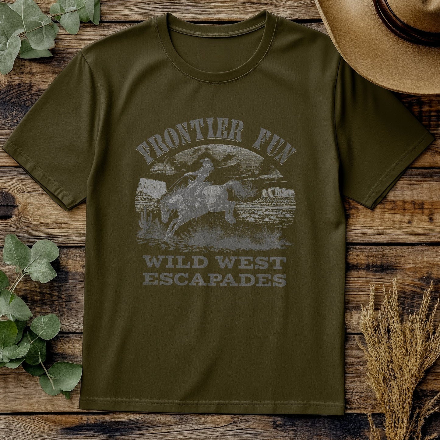 Frontier Fun Grey 2 T-Shirt - Saddle