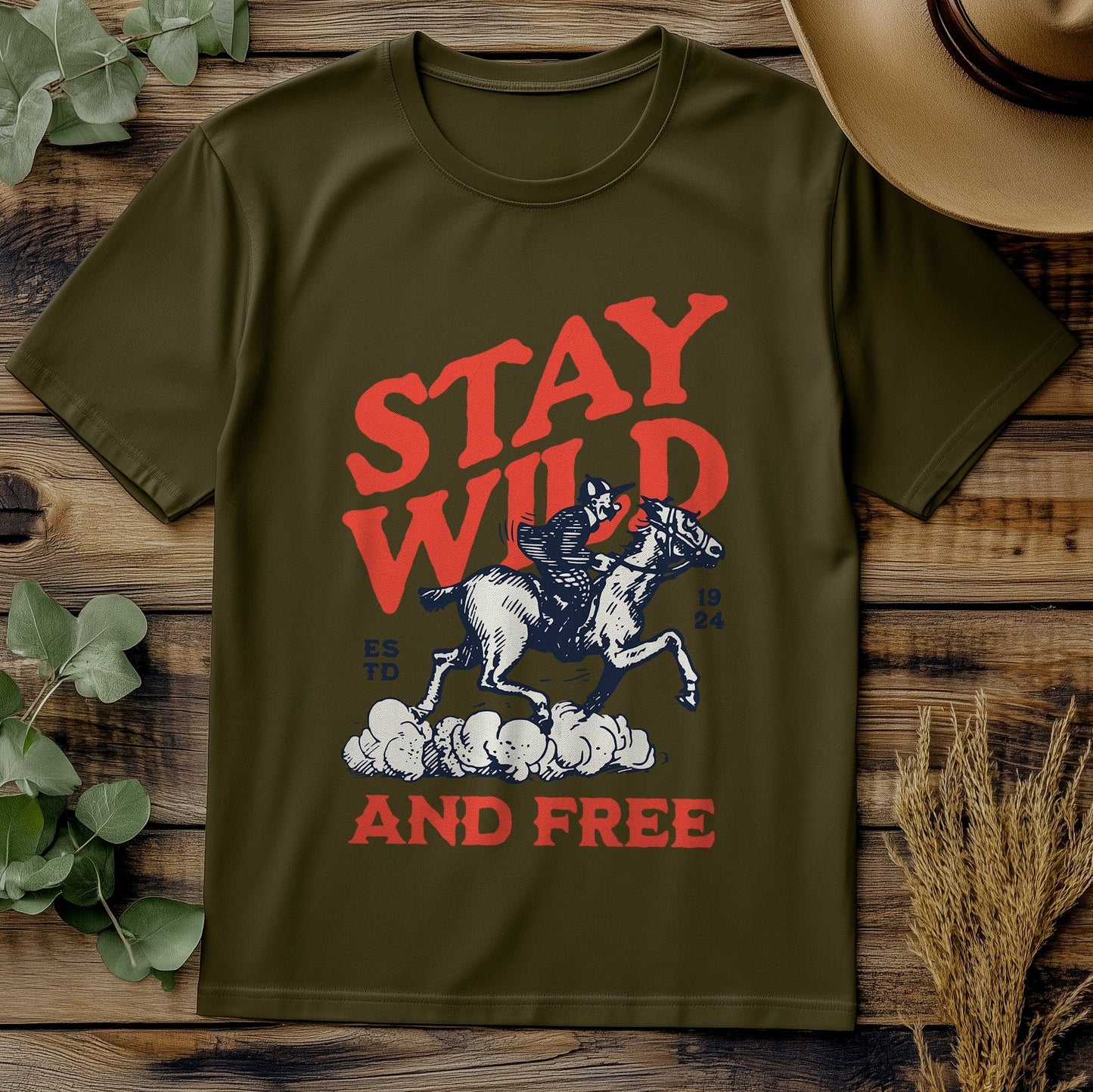 Stay Wild and Free Cowboy T-Shirt -