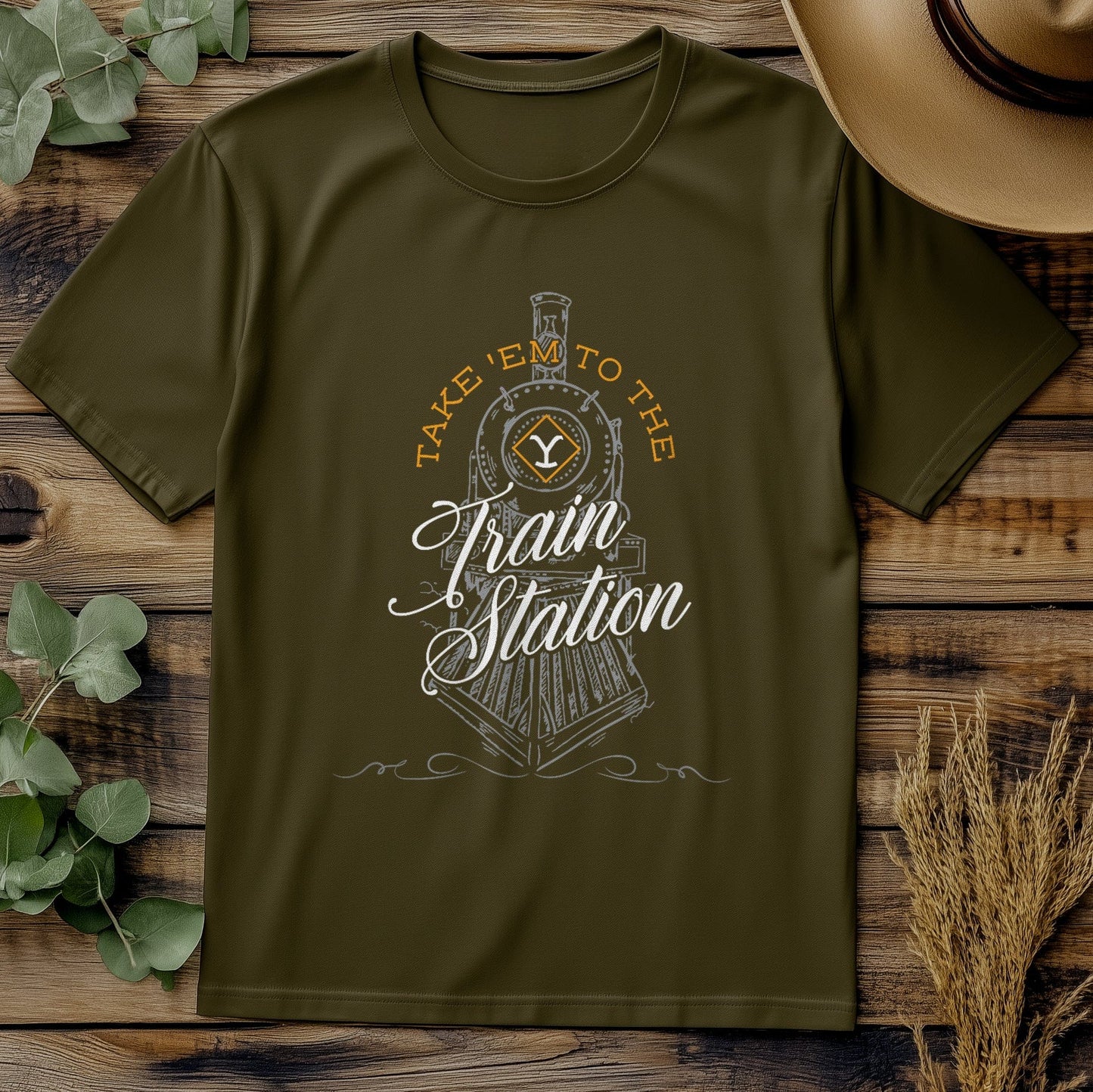 Train Station T-shirt - All Aboard the