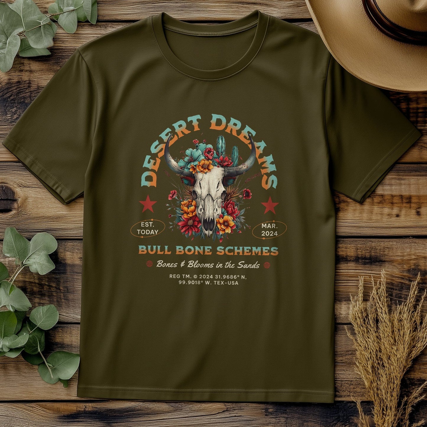 Desert Dreams Bull T-Shirt