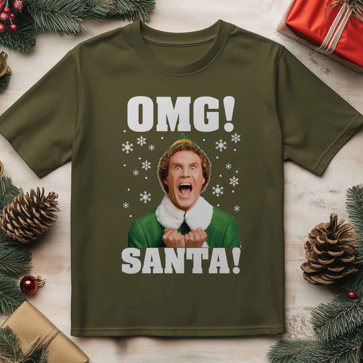 OMG Santa! Buddy Elf T-shirt -