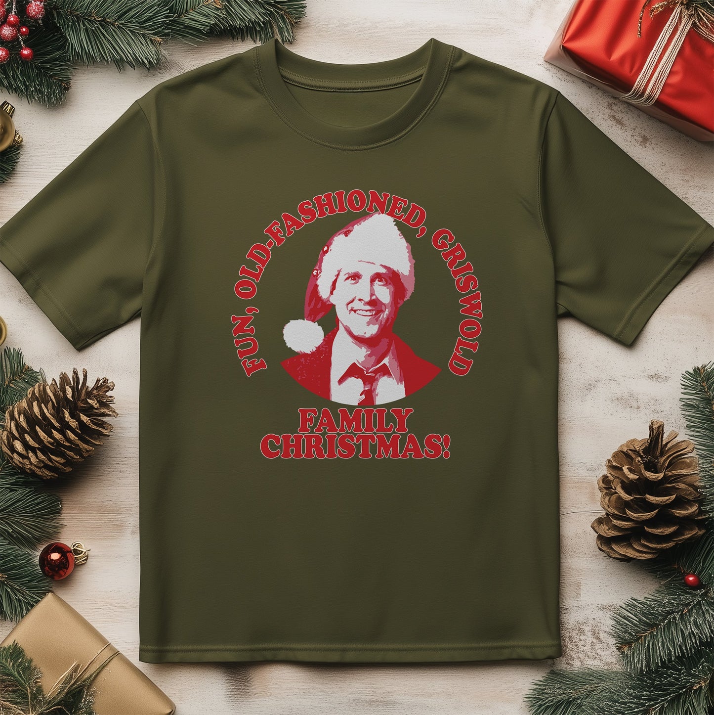 Old Fashioned Griswold Santa T-shirt