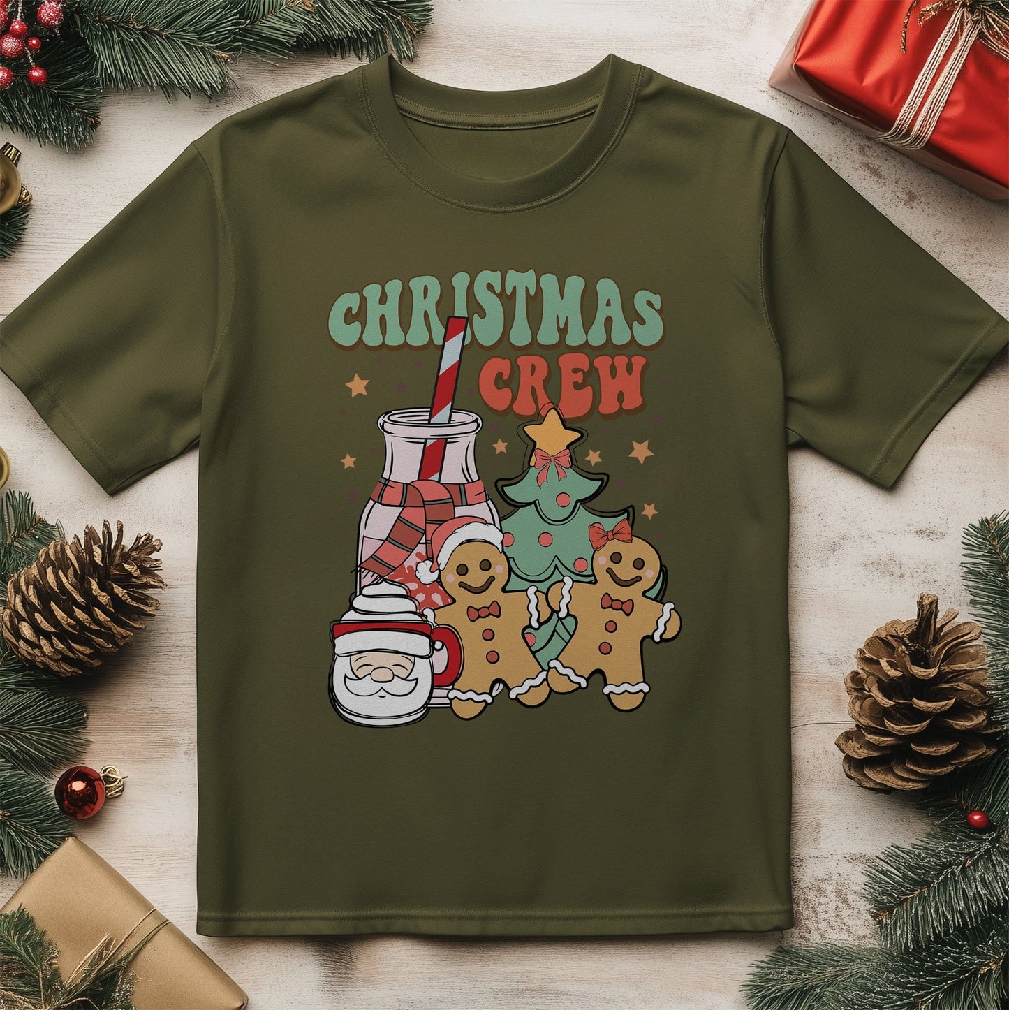 Christmas Crew T-shirt - Get Festive