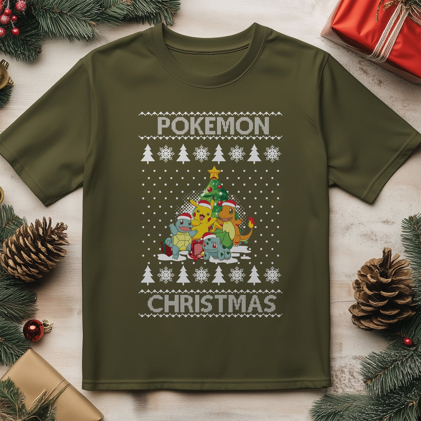 Poke Christmas Tree T-Shirt -