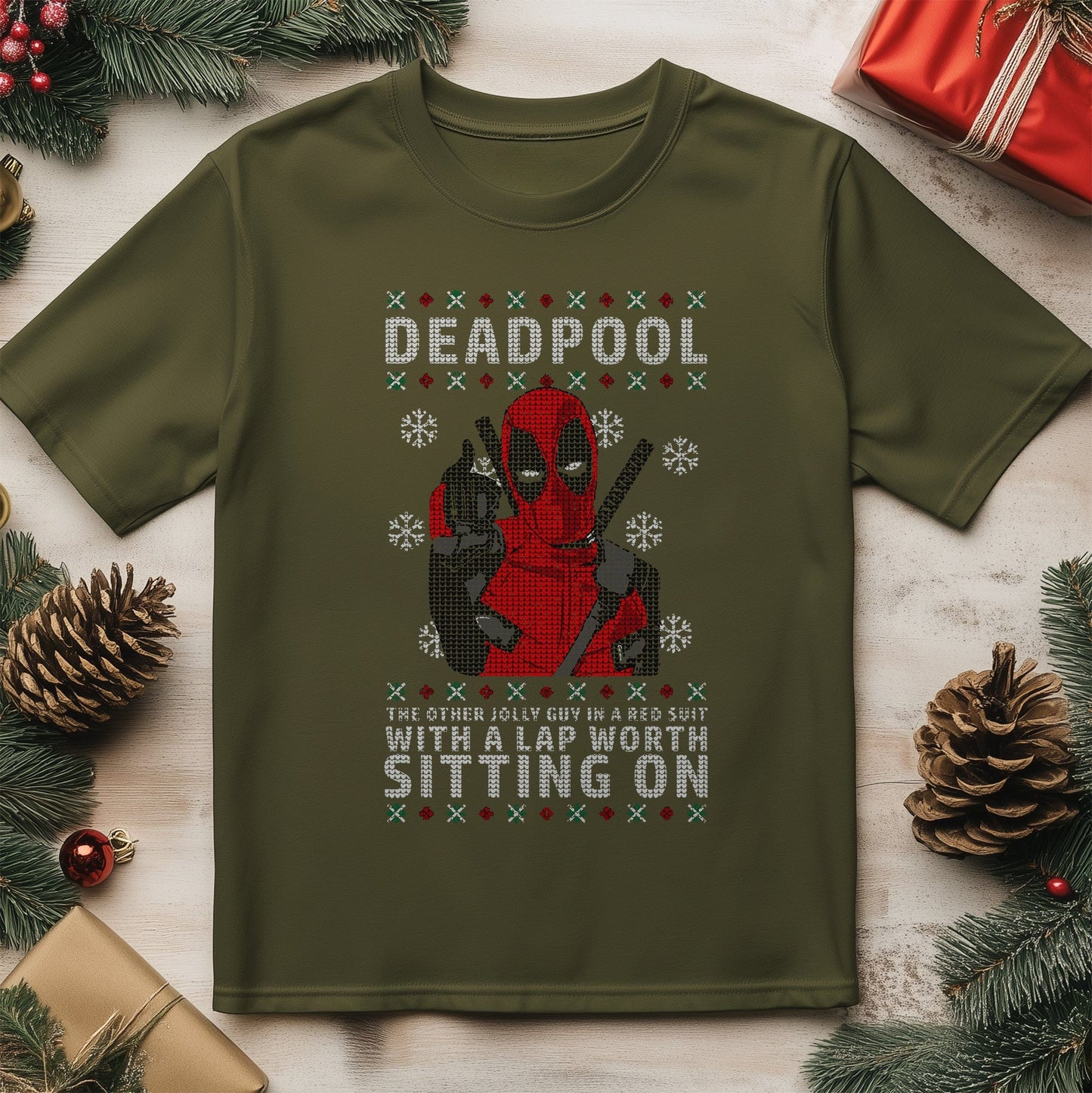 Deadpool Sit on My Lap T-Shirt -