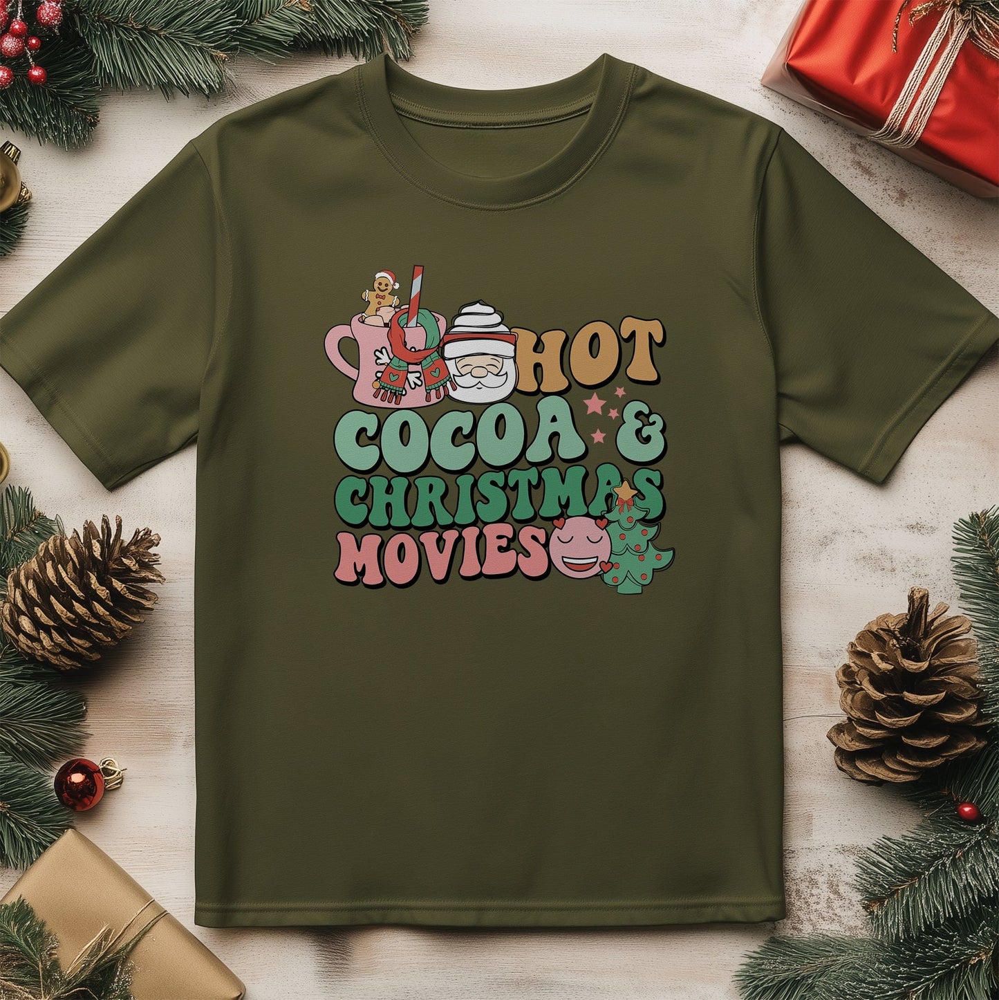 Christmas Movies & Cocoa t-shirt -