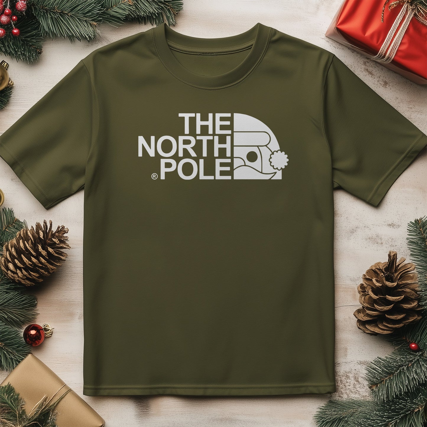 North Pole Santa Face T-shirt - Ho