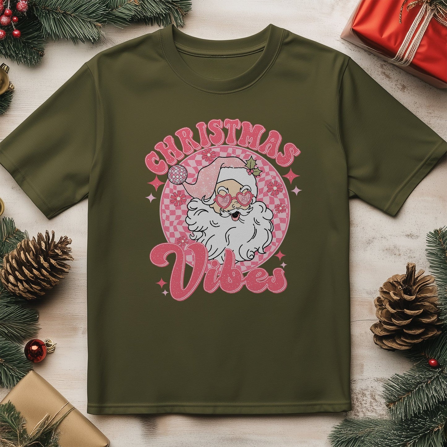 Christmas Vibes T-Shirt - Ho Ho