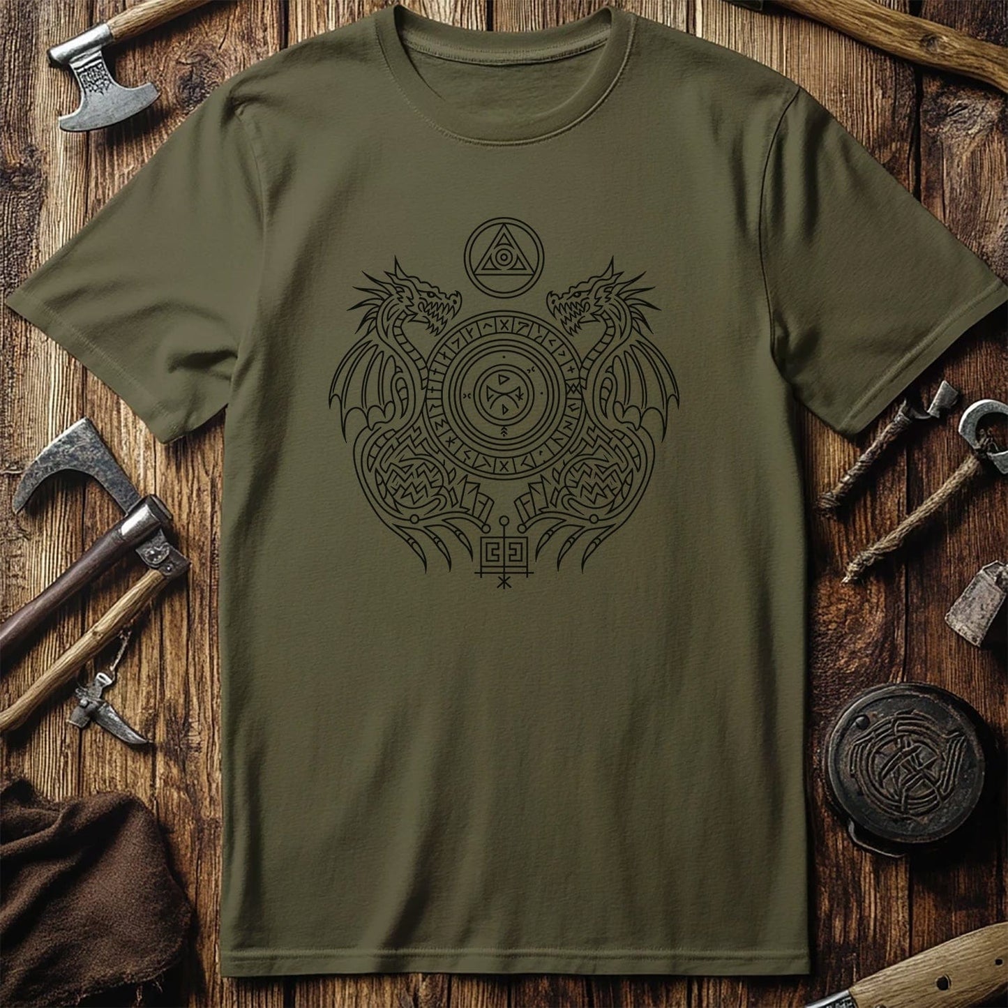 Vikings Nordic67 T-Shirt Dragon design
