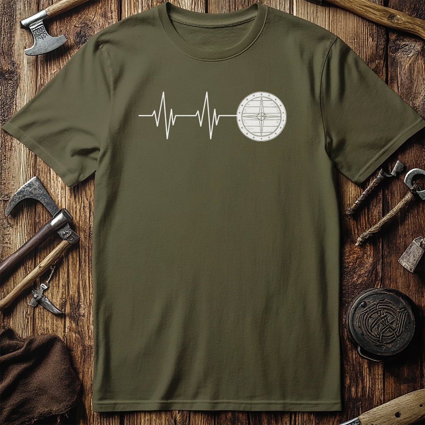 Viking Heartbeat T-Shirt Style003