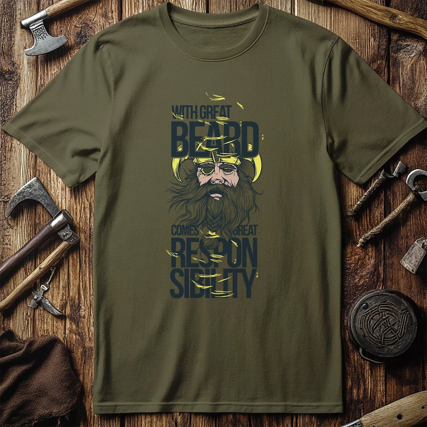 Beard responsibility Viking  T-Shirt