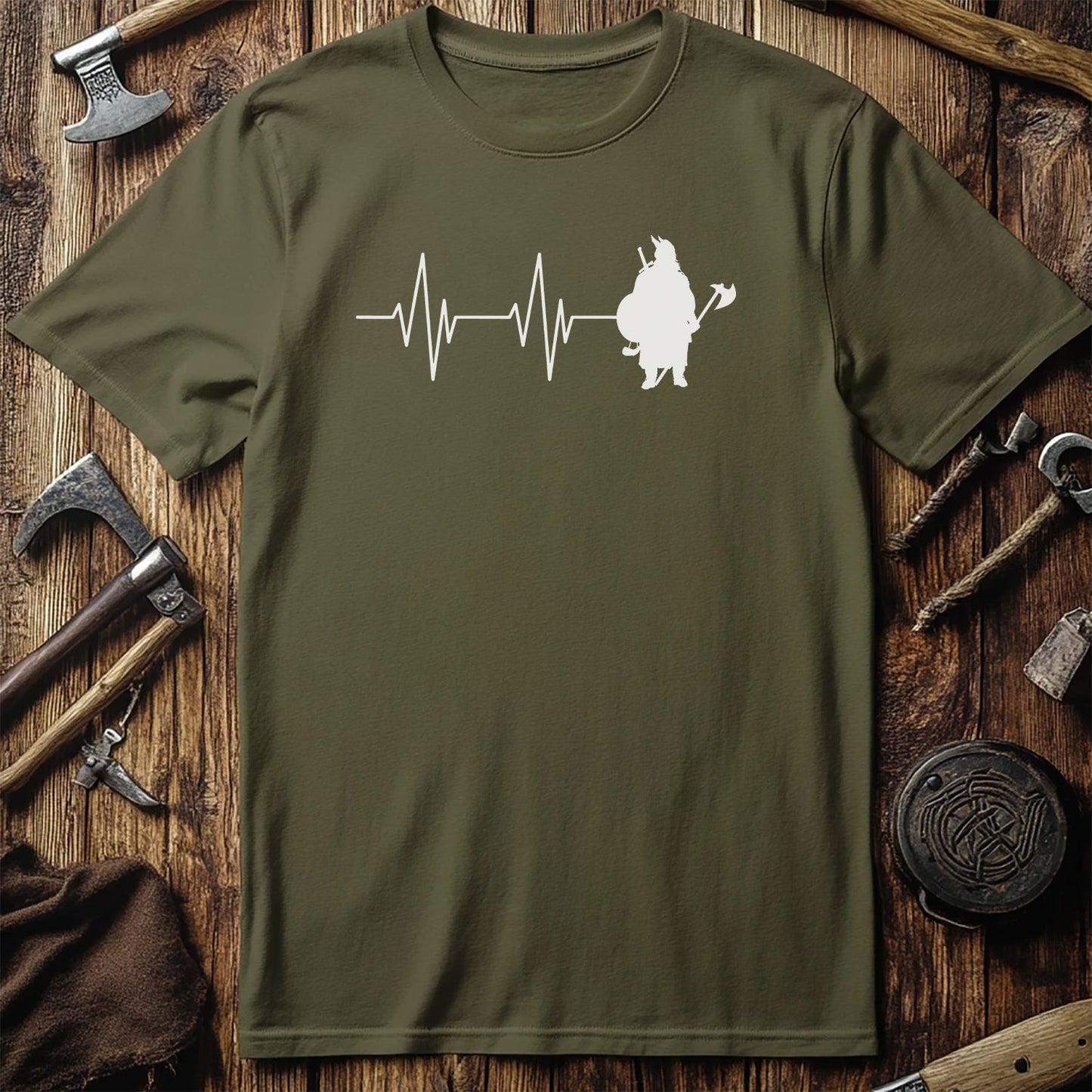 Viking Heartbeat T-Shirt Style005