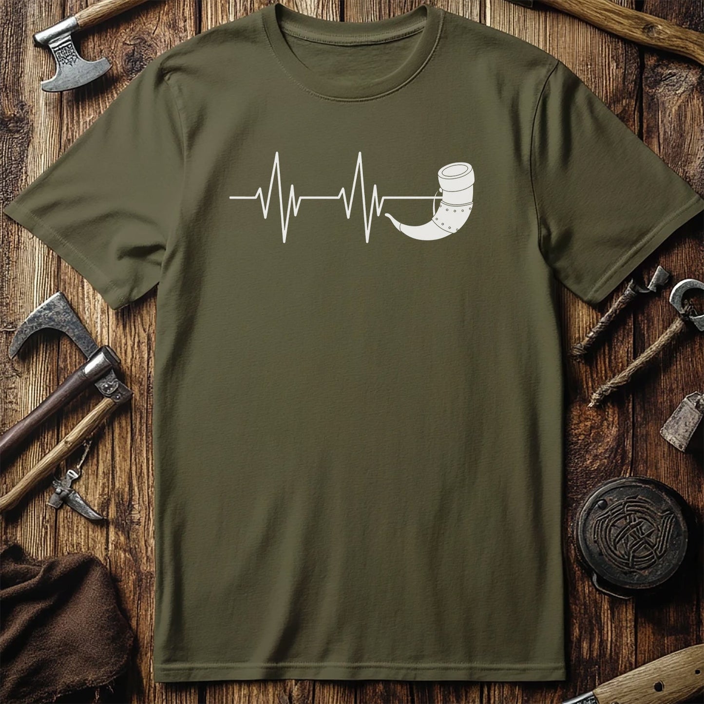 Viking Heartbeat T-Shirt Style001
