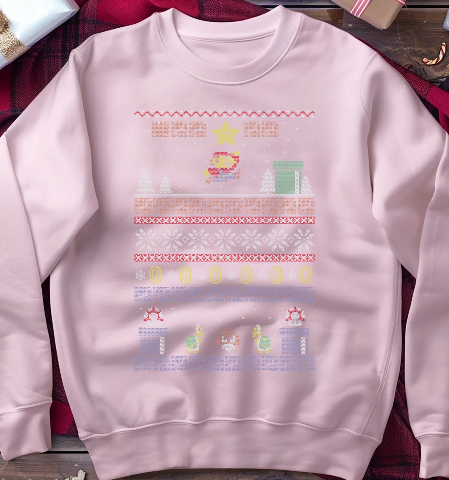 Mario Christmas Sweatshirt Style001
