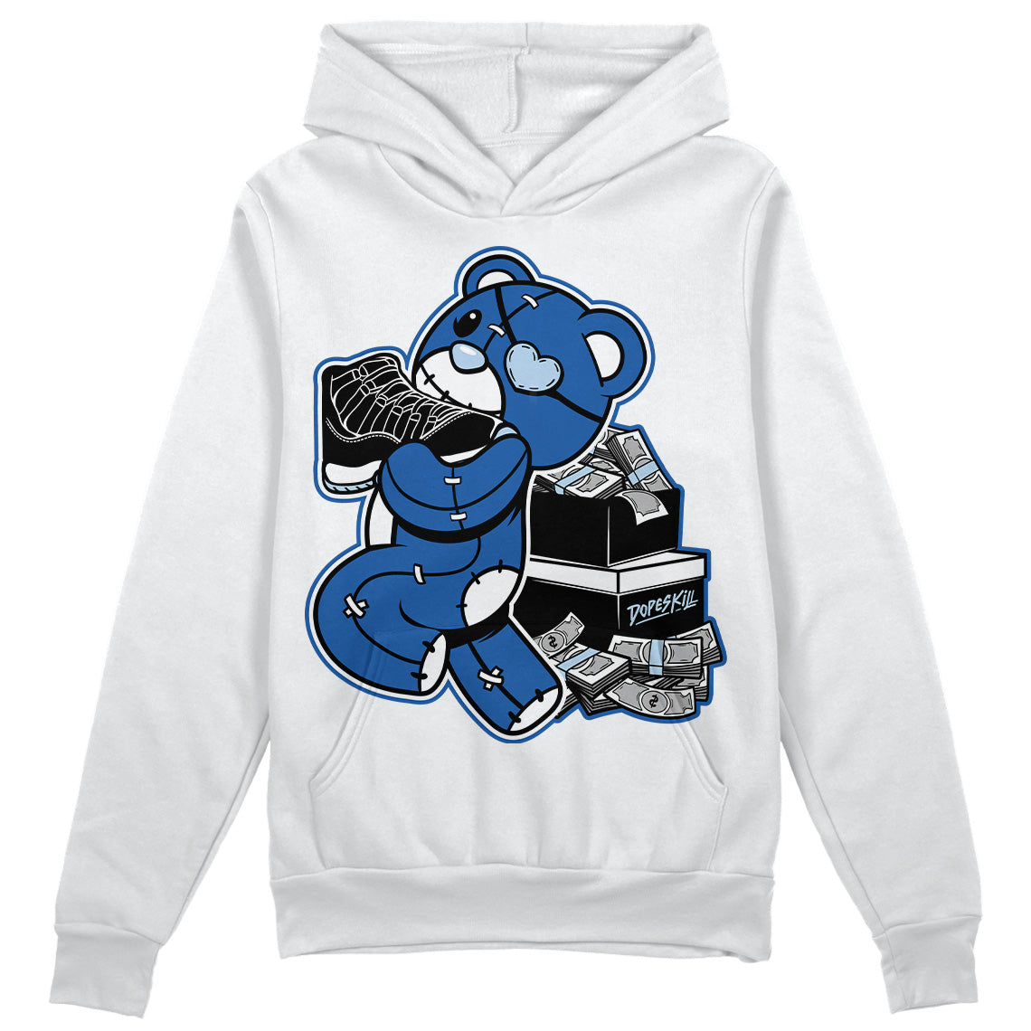 Space Jam 11s DopeSkill Hoodie Sweatshirt Bear Steals Sneaker Graphic