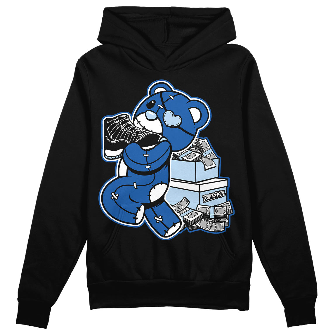 Space Jam 11s DopeSkill Hoodie Sweatshirt Bear Steals Sneaker Graphic