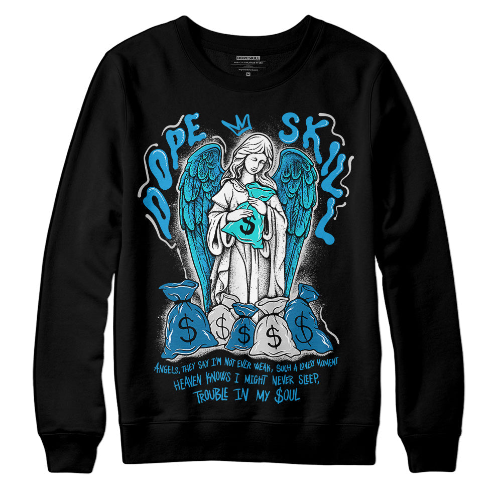 Military Blue 4s DopeSkill Sweatshirt Angels Graphic