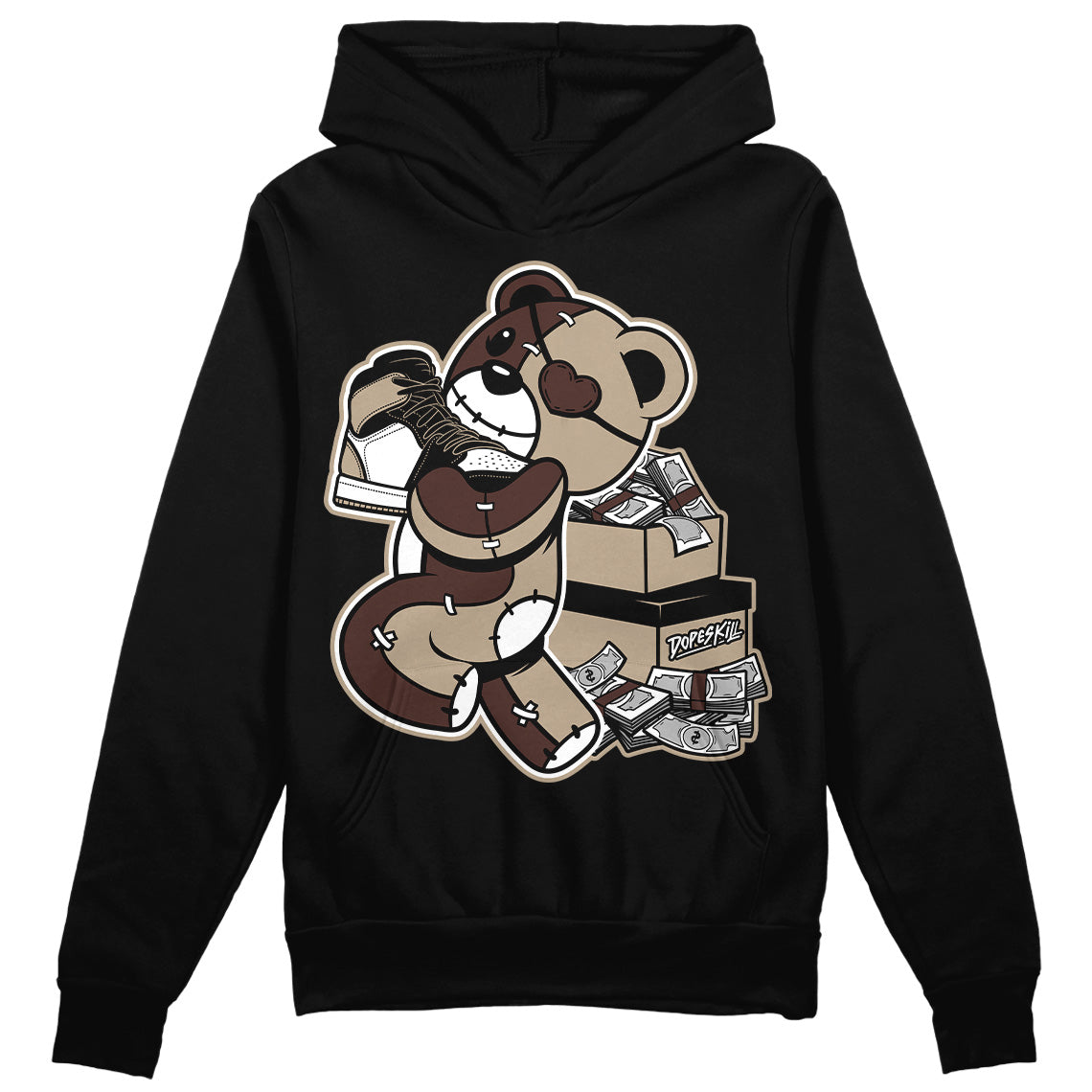 Latte 1s DopeSkill Hoodie Sweatshirt Bear Steals Sneaker Graphic