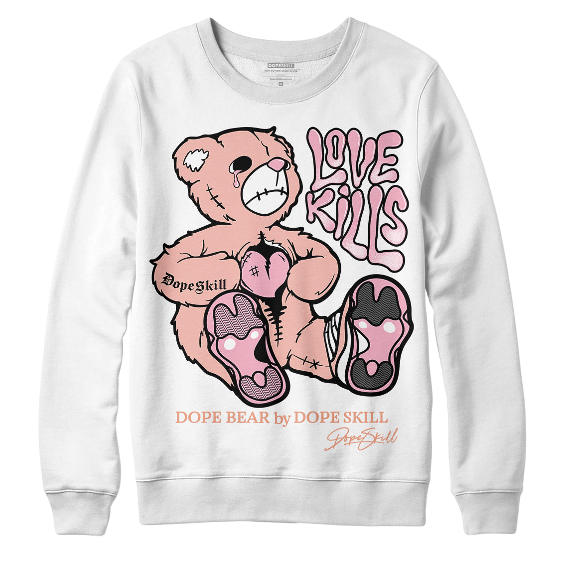 Legend Pink 11s DopeSkill Sweatshirt Love Kills Graphic