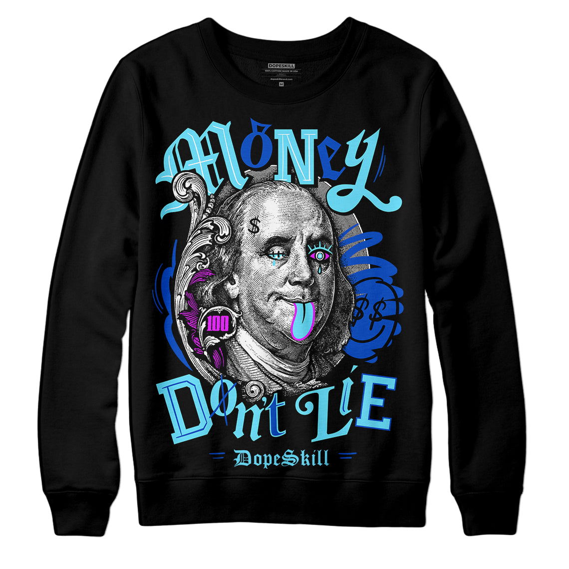 SB Dunk Argon DopeSkill Sweatshirt Money Don't Lie Graphic