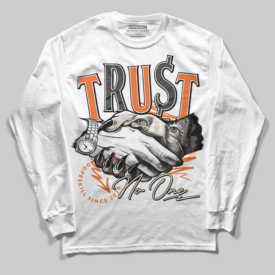 Starfish 3s DopeSkill Long Sleeve T-Shirt Trust No One Graphic