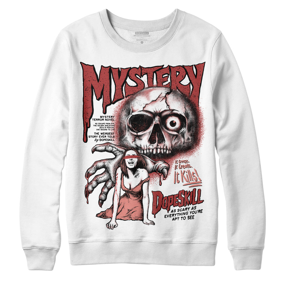 Dune Red 13s DopeSkill Sweatshirt Mystery Ghostly Grasp Graphic
