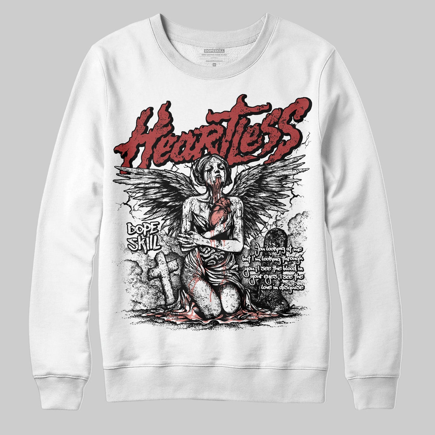 Dune Red 13s DopeSkill Sweatshirt Heartless Graphic