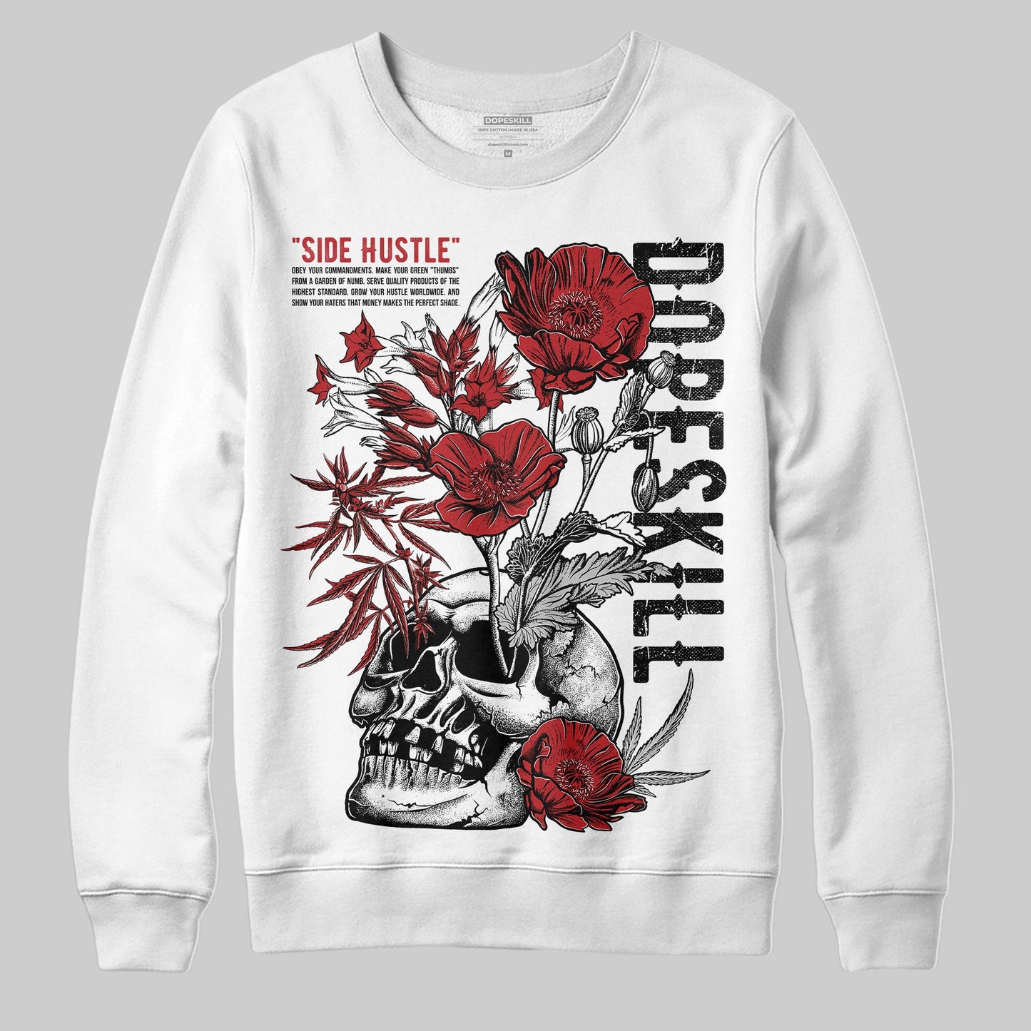 Flu Game 12s DopeSkill Sweatshirt Side Hustle Graphic