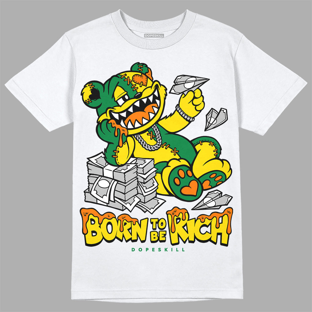 Dunk Reverse Brazil DopeSkill T-Shirt Born To Be Rich Graphic