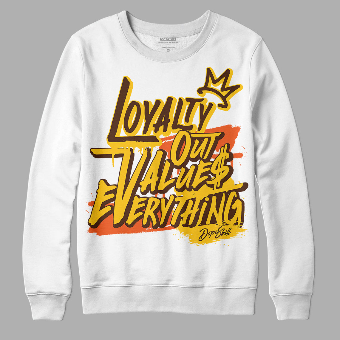 Yellow Collection DopeSkill Sweatshirt LOVE Graphic