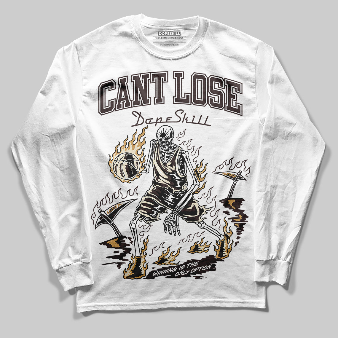 Earth 5s DopeSkill Long Sleeve T-Shirt Cant Lose Graphic