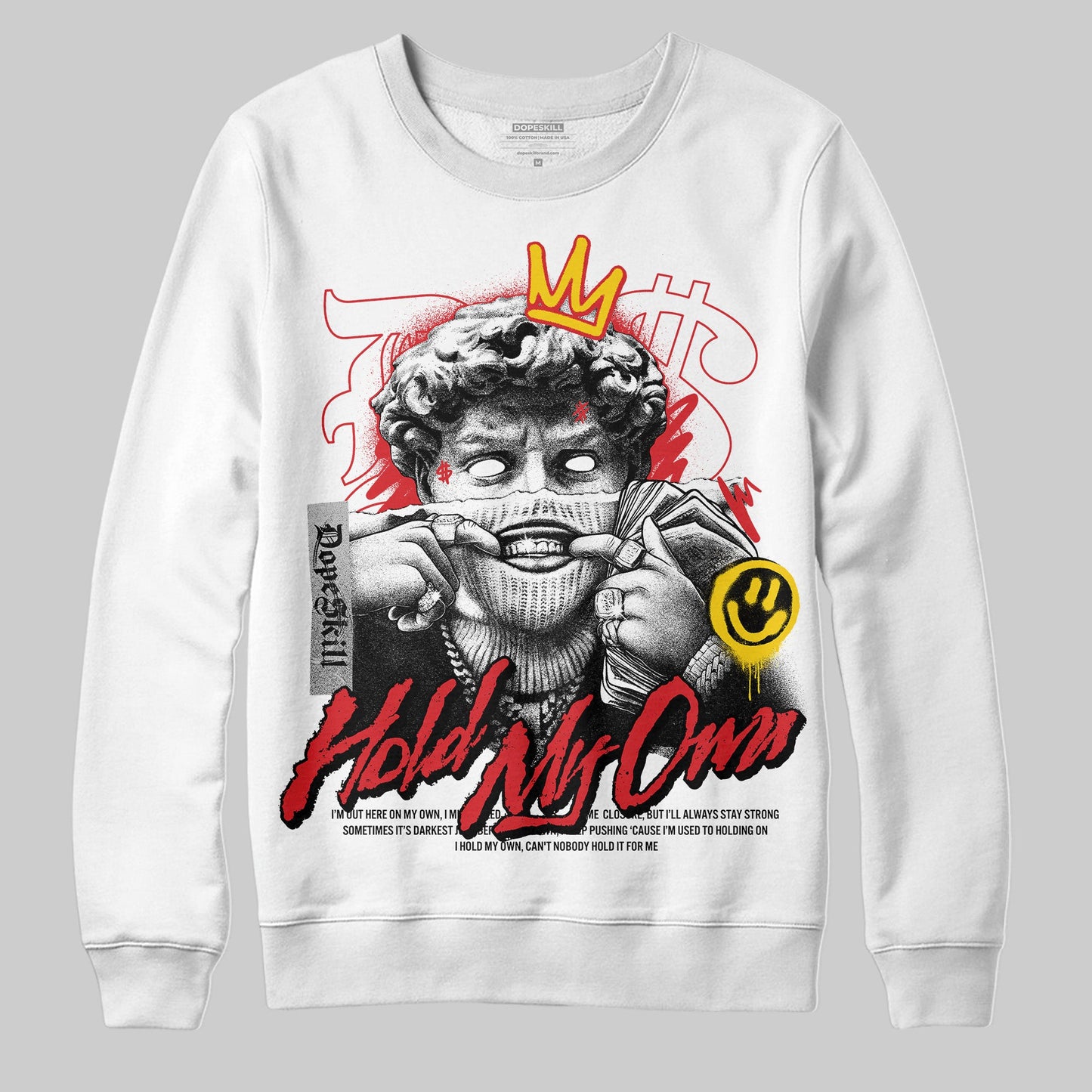 Fire Red 3s DopeSkill Sweatshirt In My Way Graphic