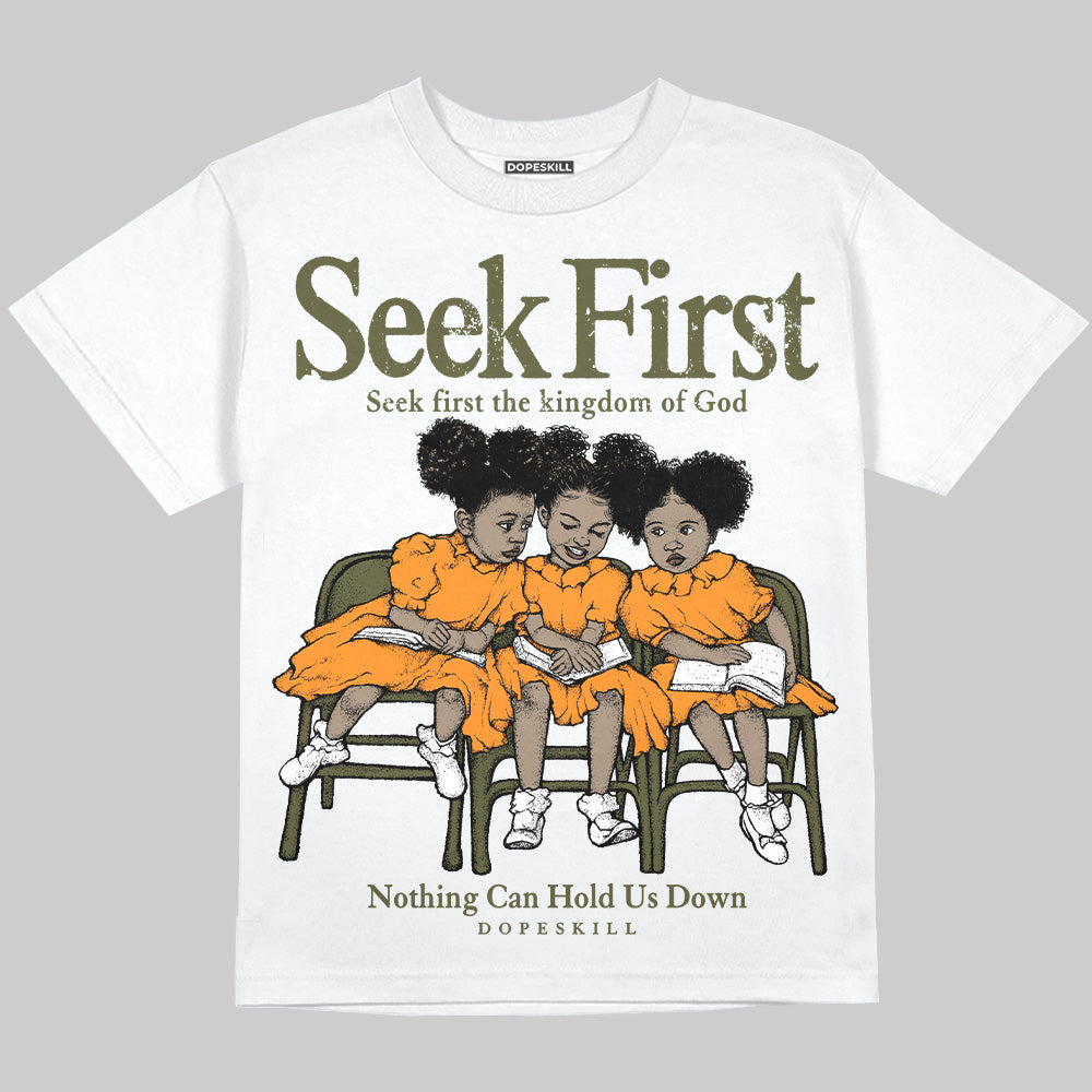 Olive Collection DopeSkill Oversize Print T-Shirt New Seek First Graphic