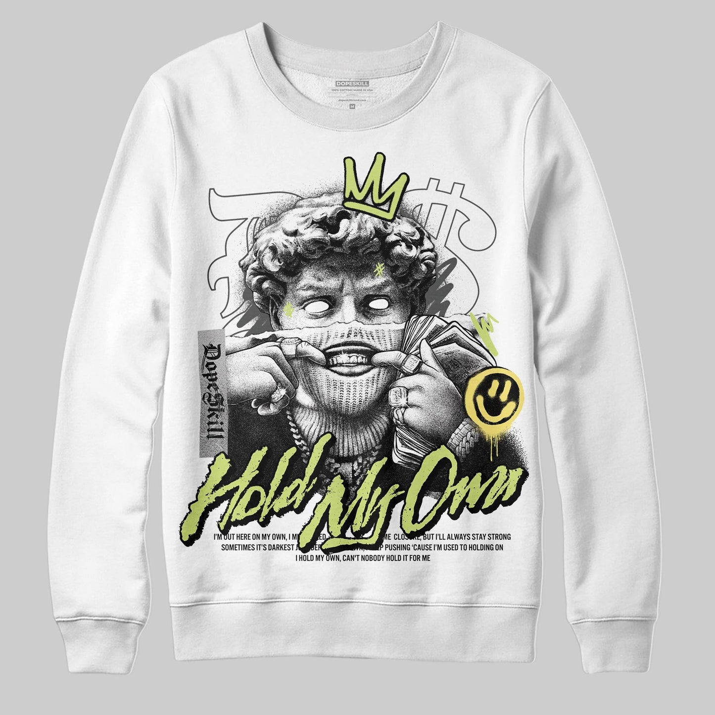 Light Lemon Twist 4s DopeSkill Sweatshirt In My Way Graphic