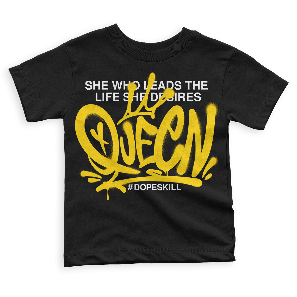 Yellow Ochre 6s DopeSkill Toddler Kids T-shirt Queen Graphic