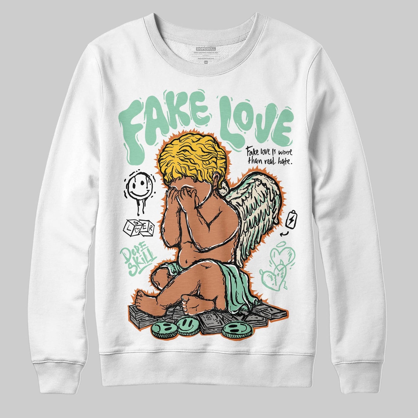 SB Dunk “Rodeo” DopeSkill Sweatshirt False Love Graphic