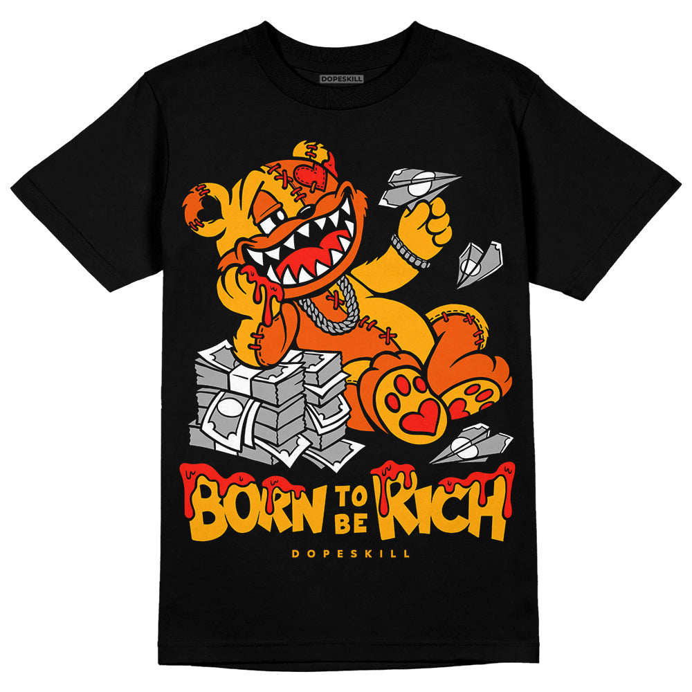 Black Taxi 12s DopeSkill T-Shirt Born To Be Rich Graphic
