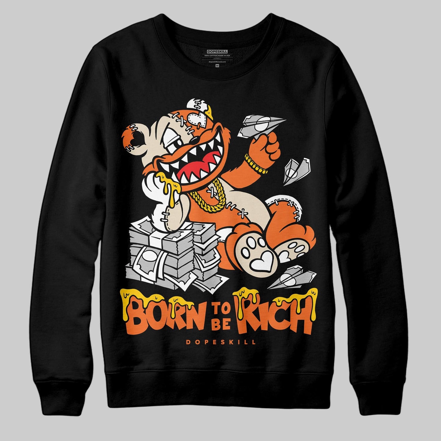 Starfish 3s DopeSkill Sweatshirt Born To Be Rich Graphic