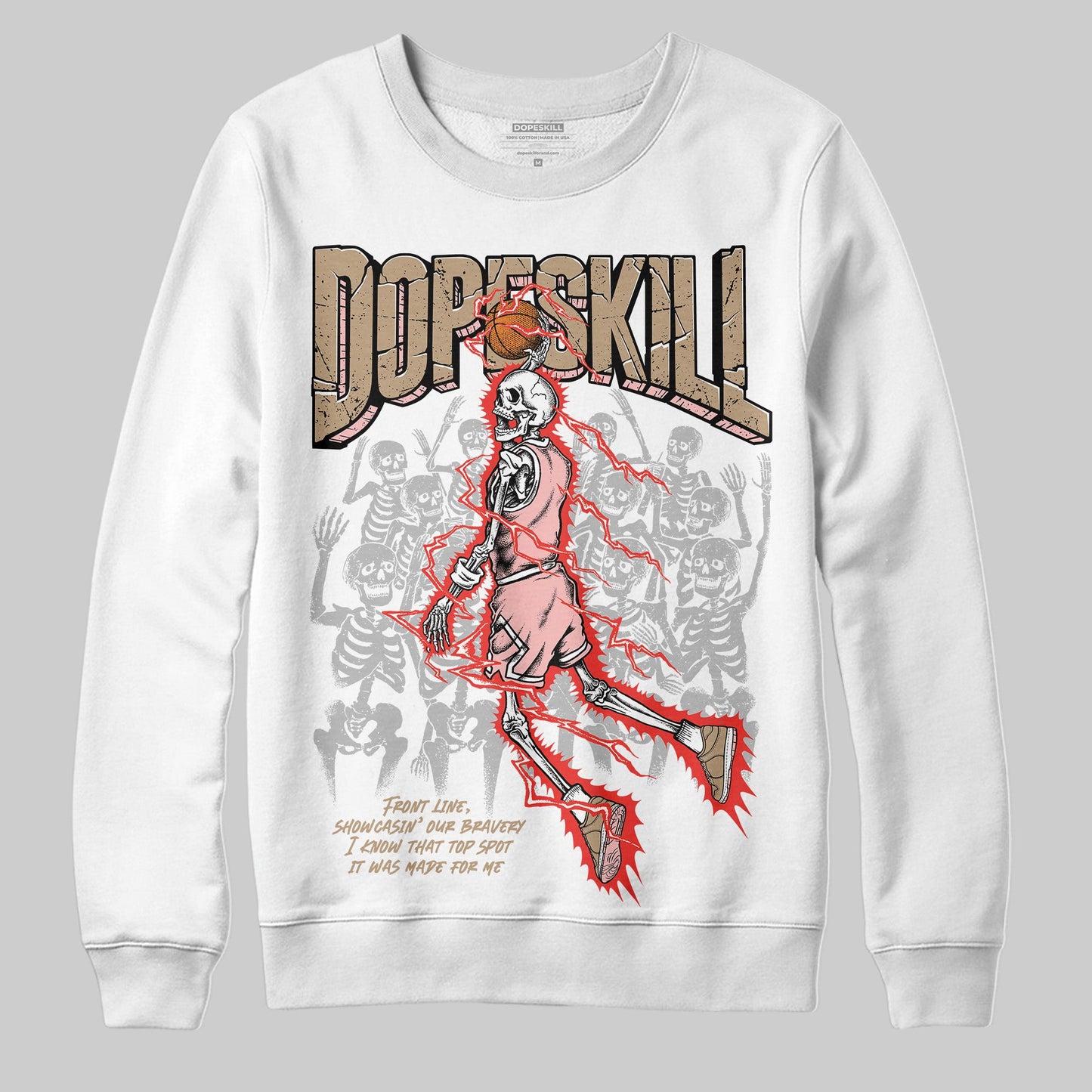 AIR FORCE 1 LINEN DopeSkill Sweatshirt Thunder Dunk Graphic