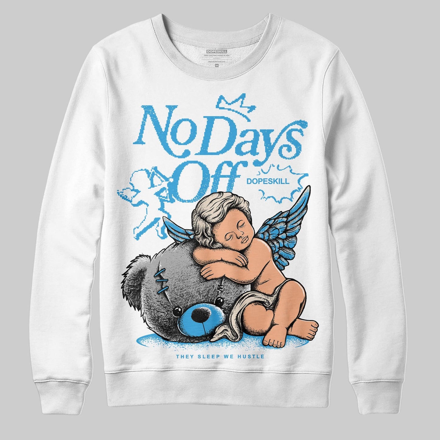 UNC Reimagined 1s DopeSkill Sweatshirt New No Days Off Graphic