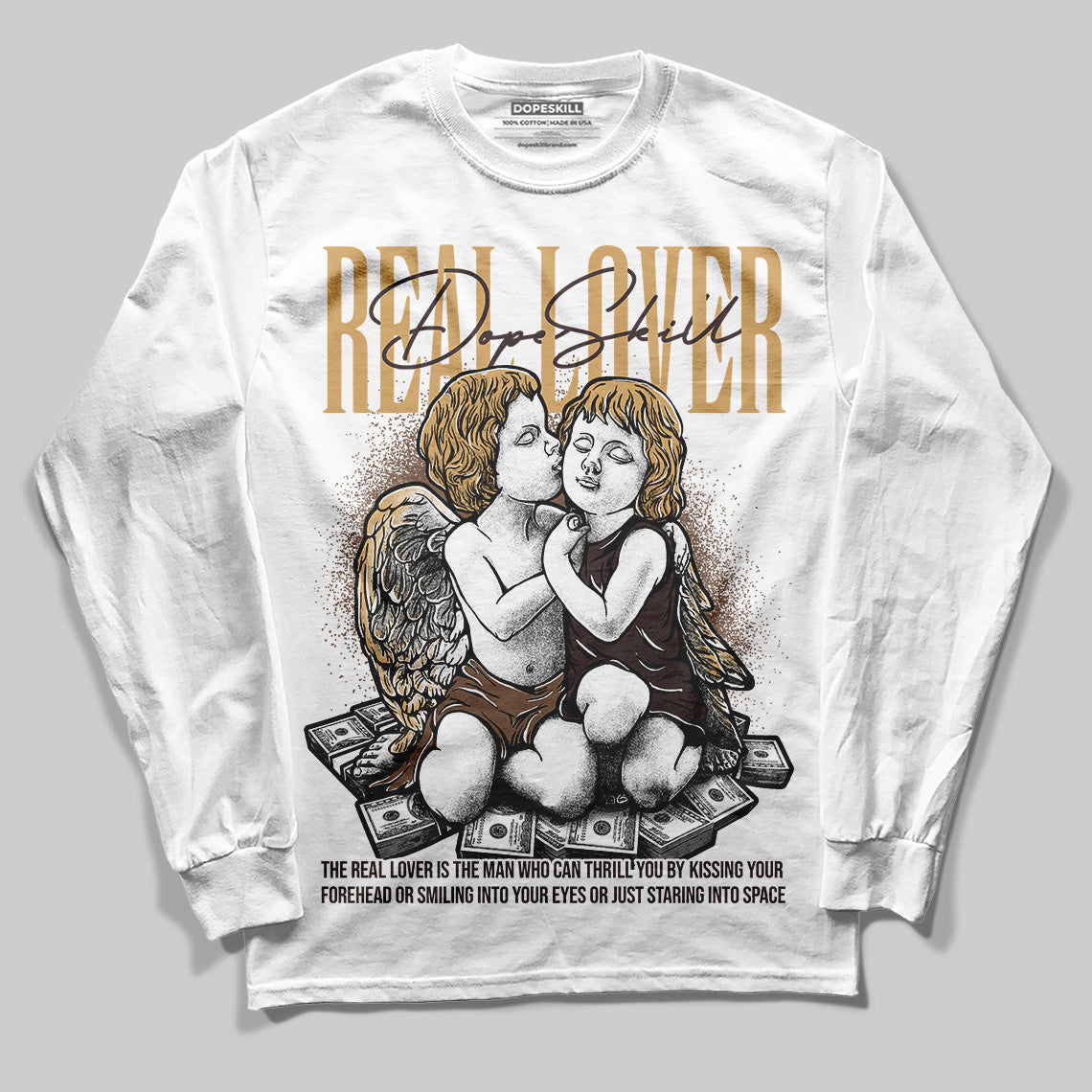 Earth 5s DopeSkill Long Sleeve T-Shirt Real Lover Graphic