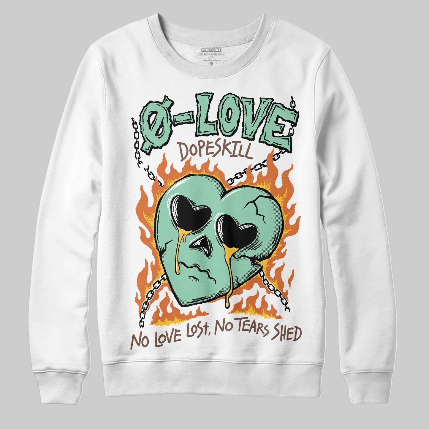 SB Dunk “Rodeo” DopeSkill Sweatshirt Crying Heart Graphic
