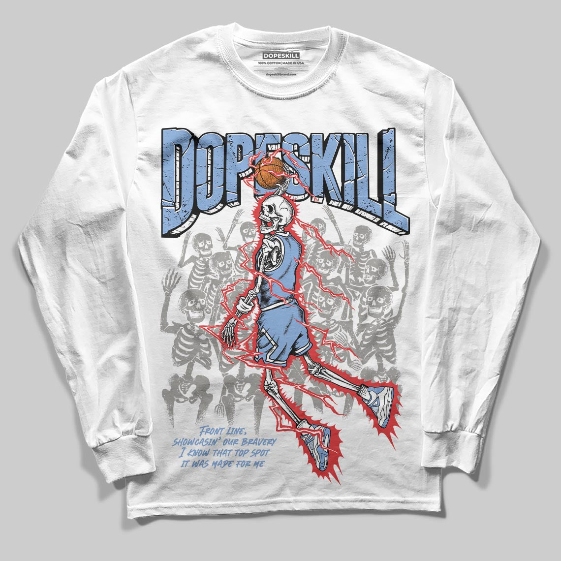 Forget Me Not 4s DopeSkill Long Sleeve T-Shirt Thunder Dunk Graphic